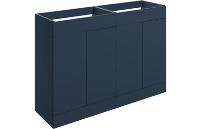 NEST 1180mm Floor Standing 4 Door Basin Unit (No Top) - Matt Deep Blue