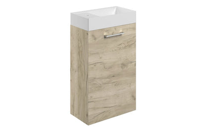 Volta 410mm W/H Basin Unit & C/C Toilet Pack - Oak