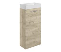 Volta 410mm F/S Basin Unit & C/C Toilet Pack - Oak