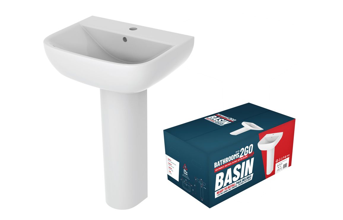 2Go 1TH Basin & Full Pedestal