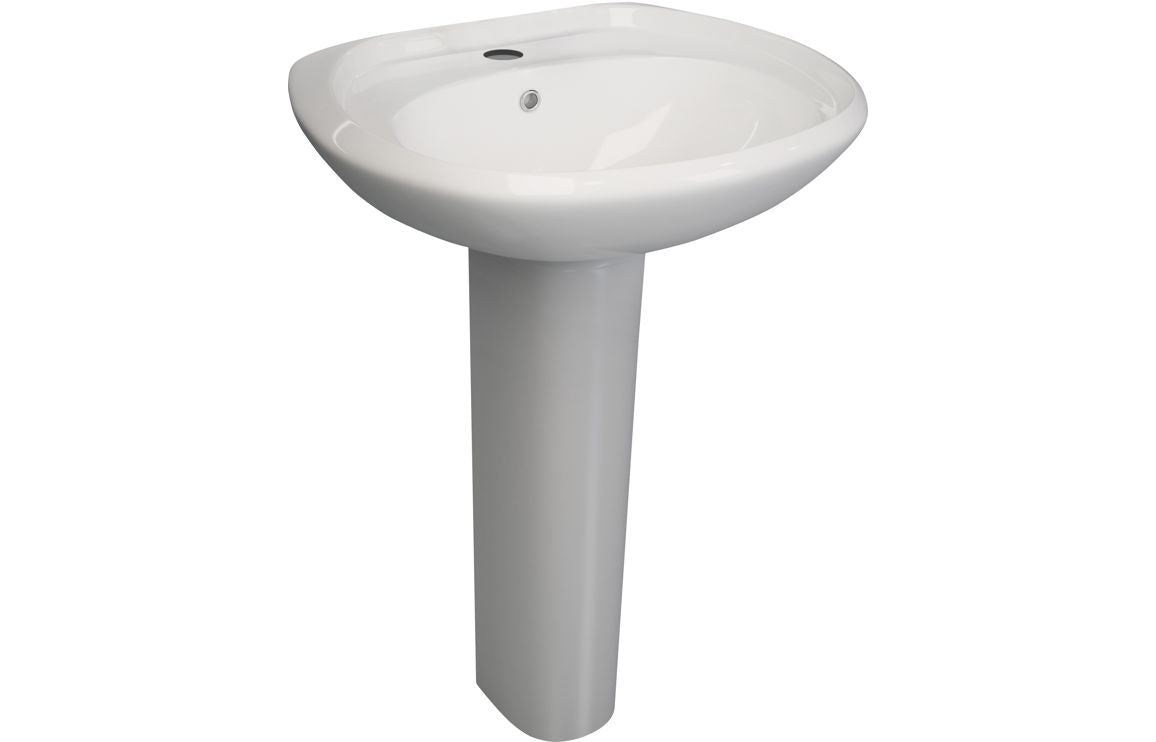 2Go 573x460mm 1TH Basin & Full Pedestal