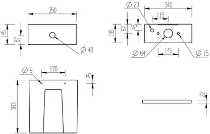 Lily Rimless Short Projection Close Coupled Fully Shrouded WC & Soft Close Seat