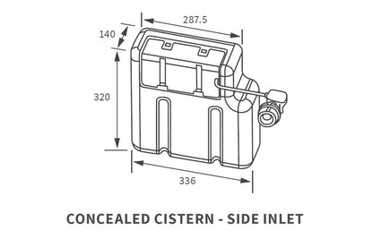Concealed Cistern (Side Inlet)