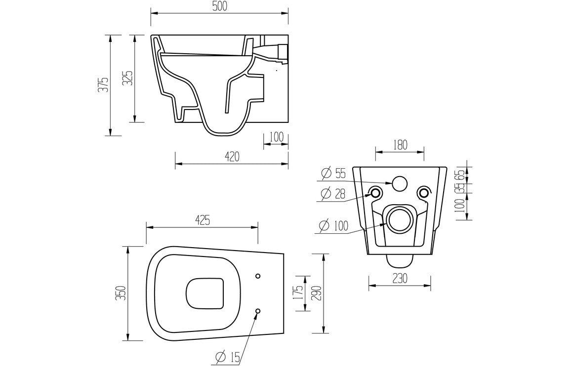 Amyris Wall Hung WC & Soft Close Seat