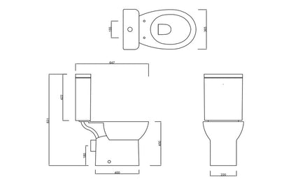 2Go Close Coupled Rimless WC & Soft Clos...