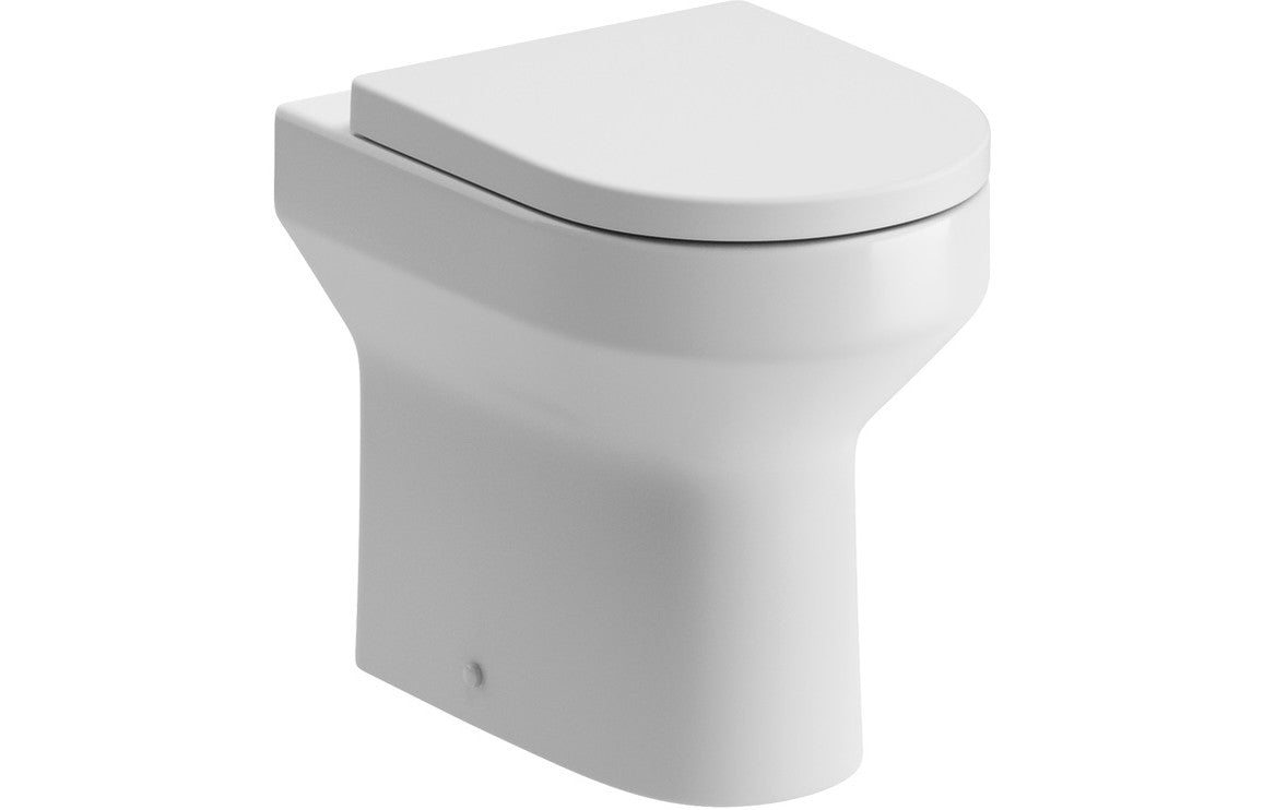 Laurus Rimless Back To Wall Comfort Height WC & Soft Close Seat