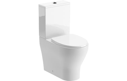 Lily Rimless Short Projection Close Coupled Fully Shrouded WC & Soft Close Seat