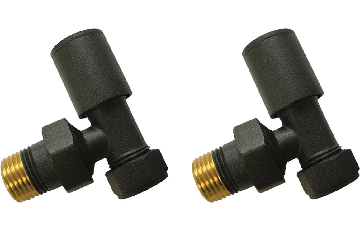 Patterned Anthracite Radiator Valves