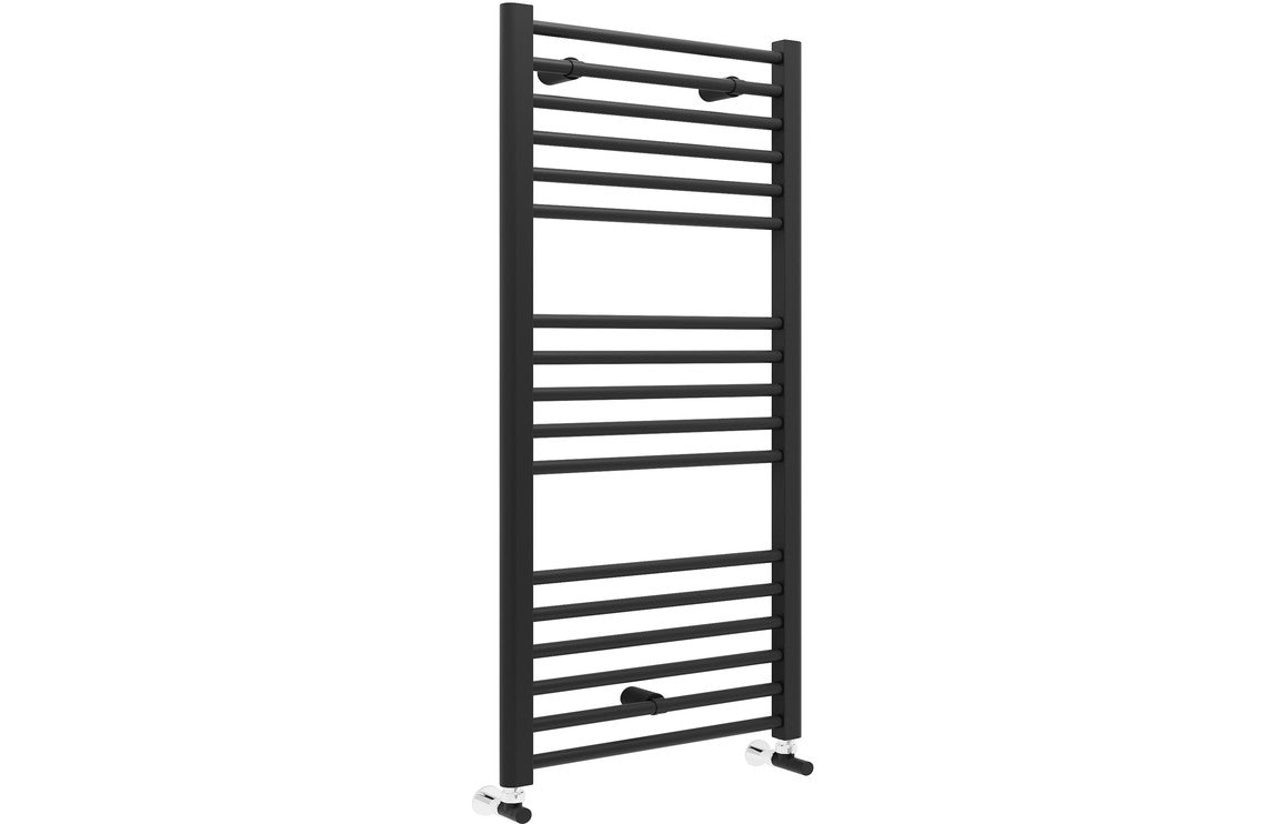 Novo Strive Towel Warmer Radiator - Matt Black/Anthracite/Chrome
