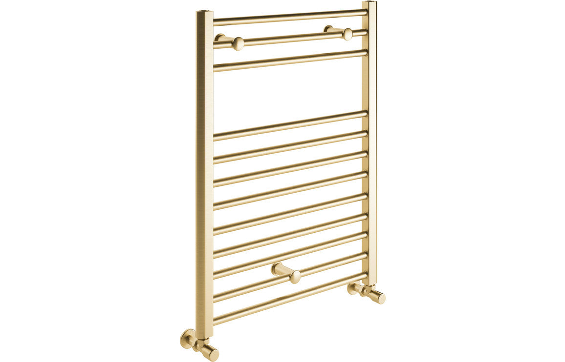 Grada Straight 30mm Ladder Radiator - Brushed Brass