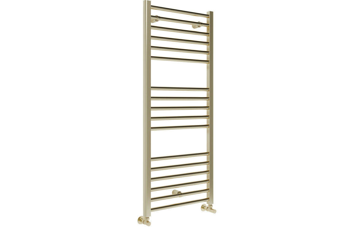 Grada Straight 30mm Ladder Radiator - Brushed Brass