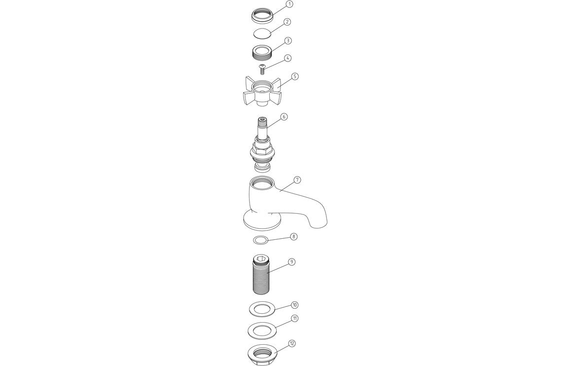 Bordon Bath Taps - Chrome