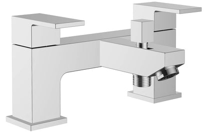 Ponza Bath/Shower Mixer & Bracket - Chrome
