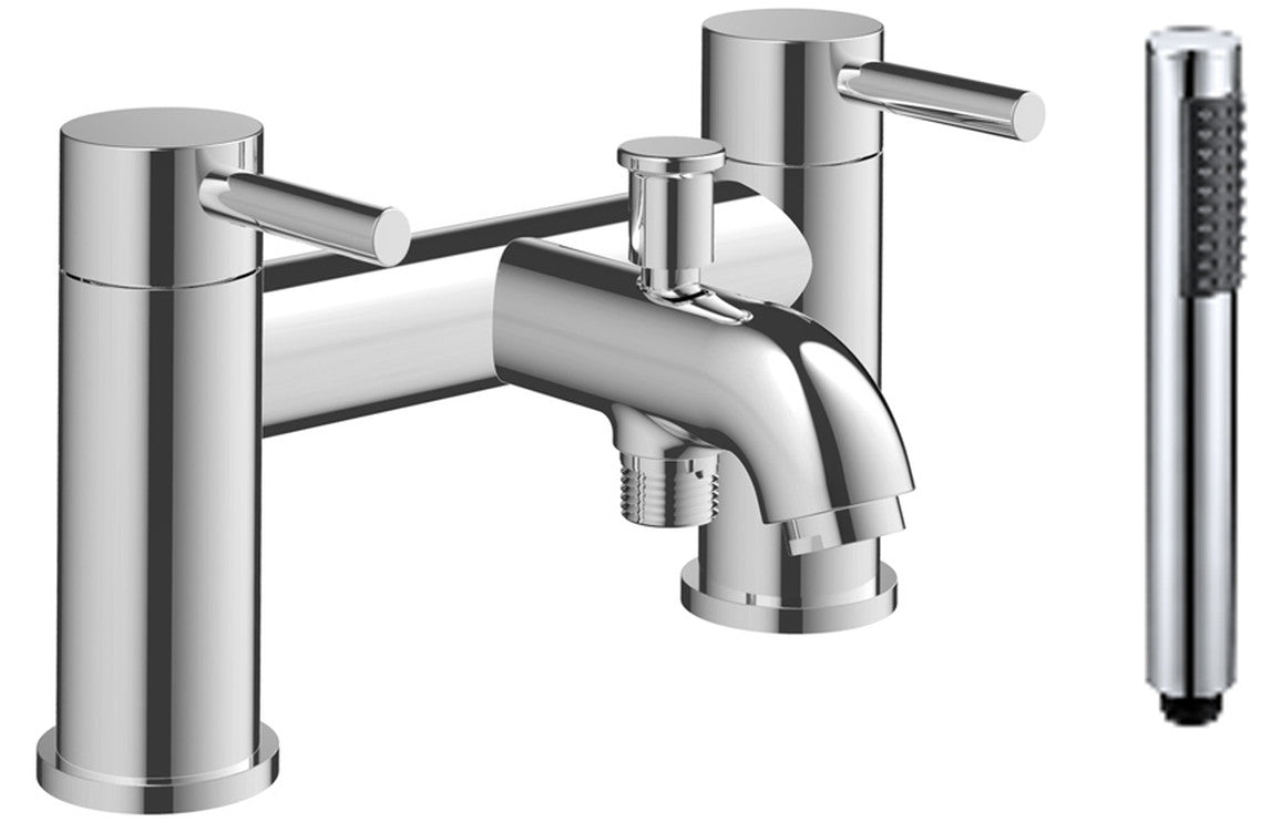 Pescara Bath/Shower Mixer & Bracket - Chrome