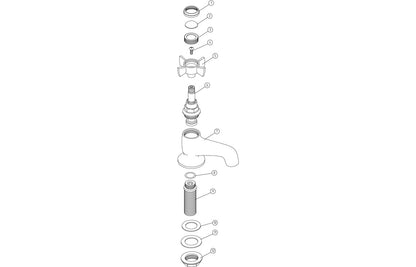 Bordon Basin Taps - Chrome