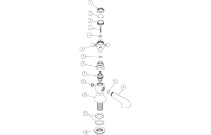 Tadlow Basin Pillar Taps - Chrome