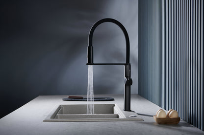 Novo Flex Matt Black Kitchen Mixer Tap