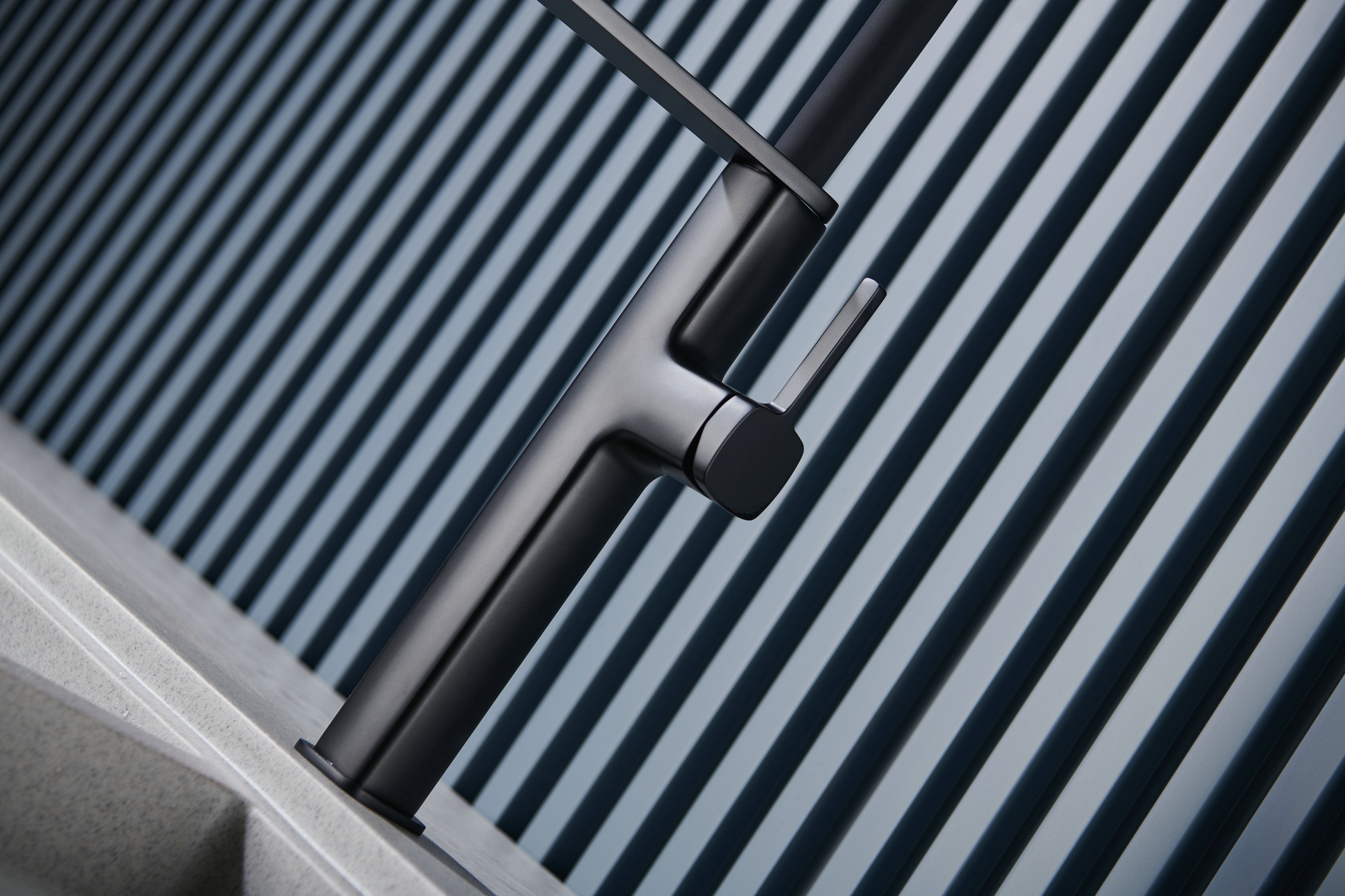 Novo Flex Matt Black Kitchen Mixer Tap