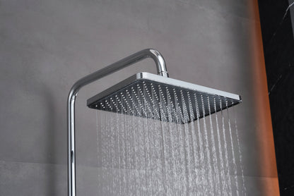 Novo Multi Chrome  Modern Mixer Shower System 3-Function Solid Brass