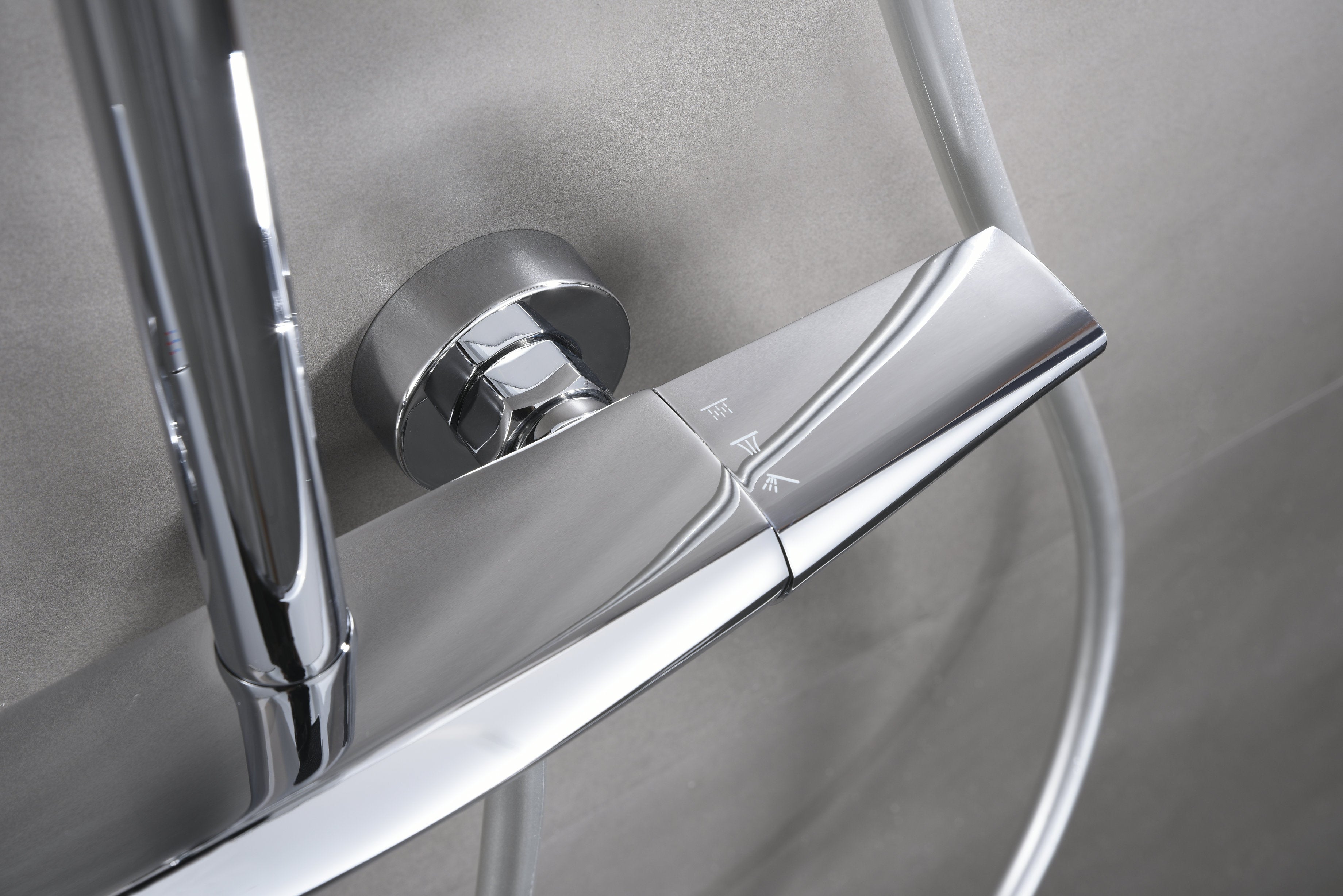 Novo Multi Chrome  Modern Mixer Shower System 3-Function Solid Brass