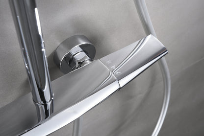 Novo Multi Chrome  Modern Mixer Shower System 3-Function Solid Brass