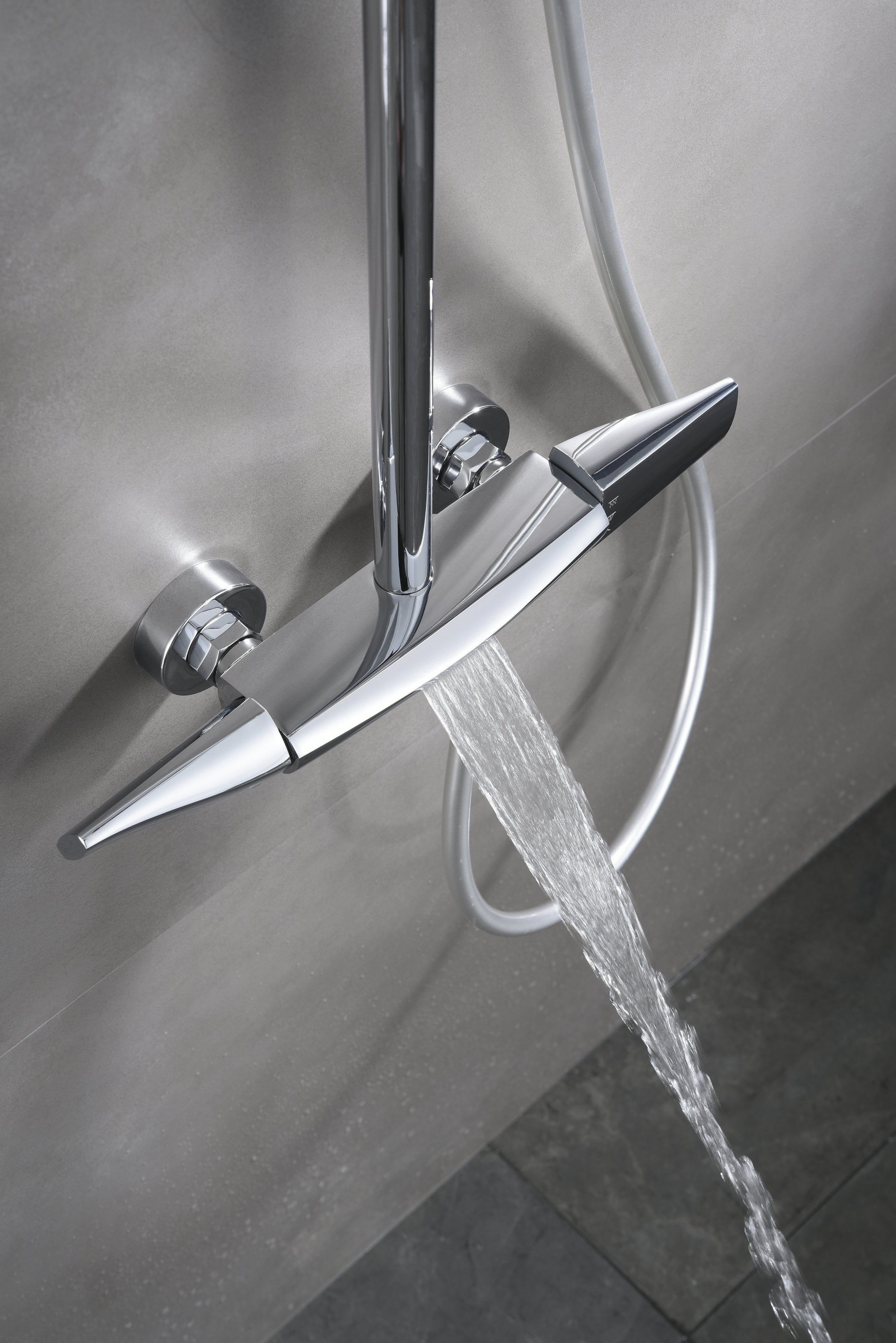 Novo Multi Chrome  Modern Mixer Shower System 3-Function Solid Brass