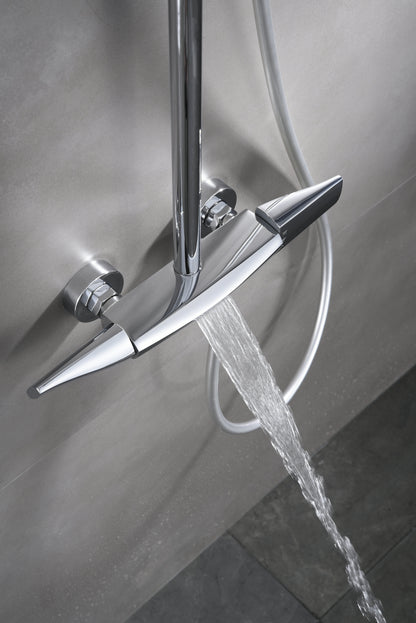 Novo Multi Chrome  Modern Mixer Shower System 3-Function Solid Brass