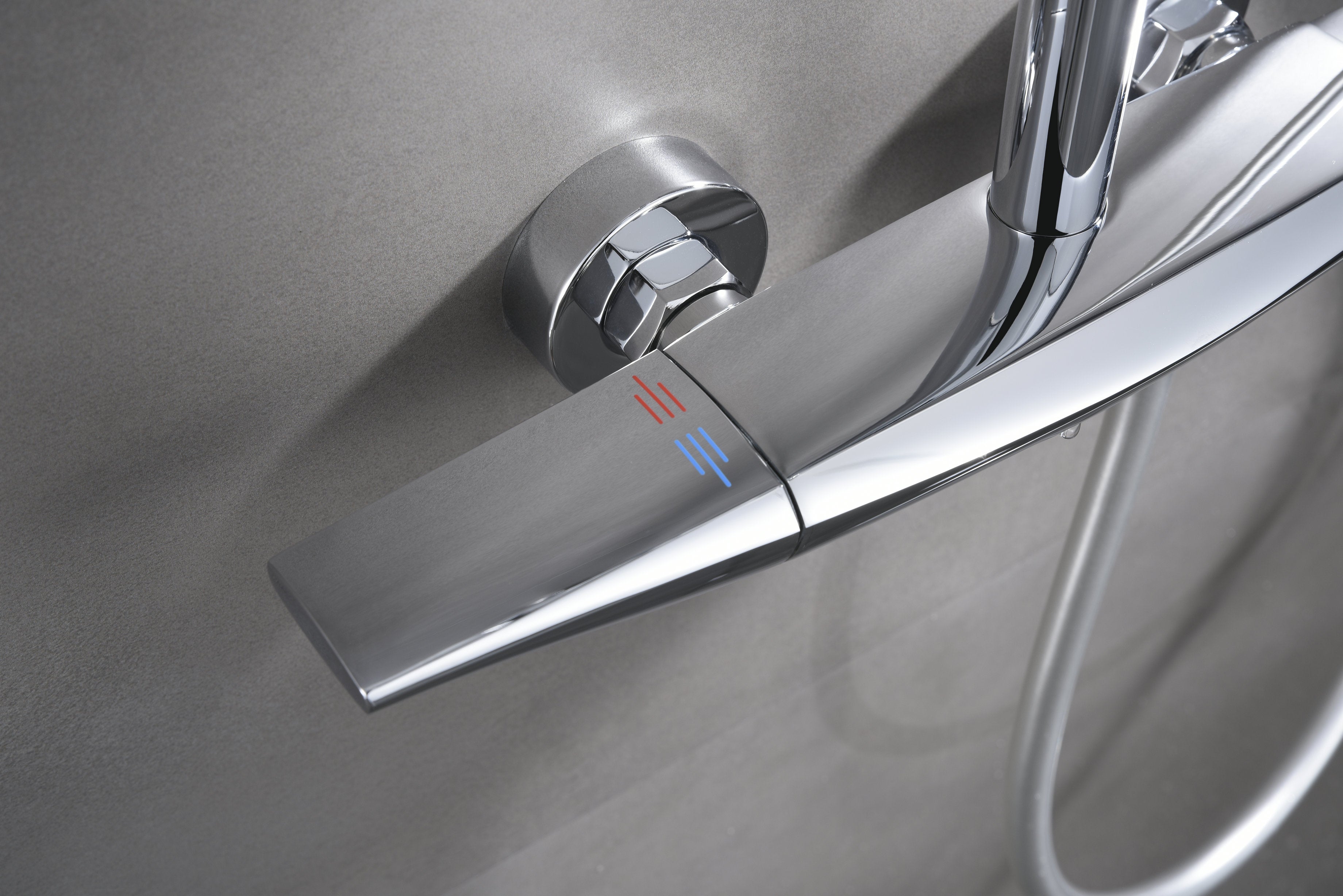 Novo Multi Chrome  Modern Mixer Shower System 3-Function Solid Brass