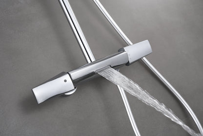 Novo Multi Chrome  Modern Mixer Shower System 3-Function Solid Brass