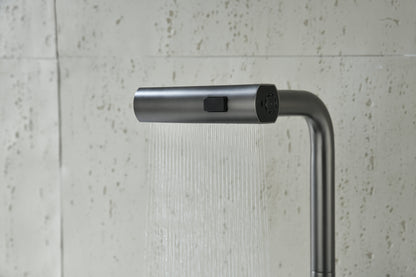 Novo HTC Kitchen Mixer Tap Multi Spray GUN METAL