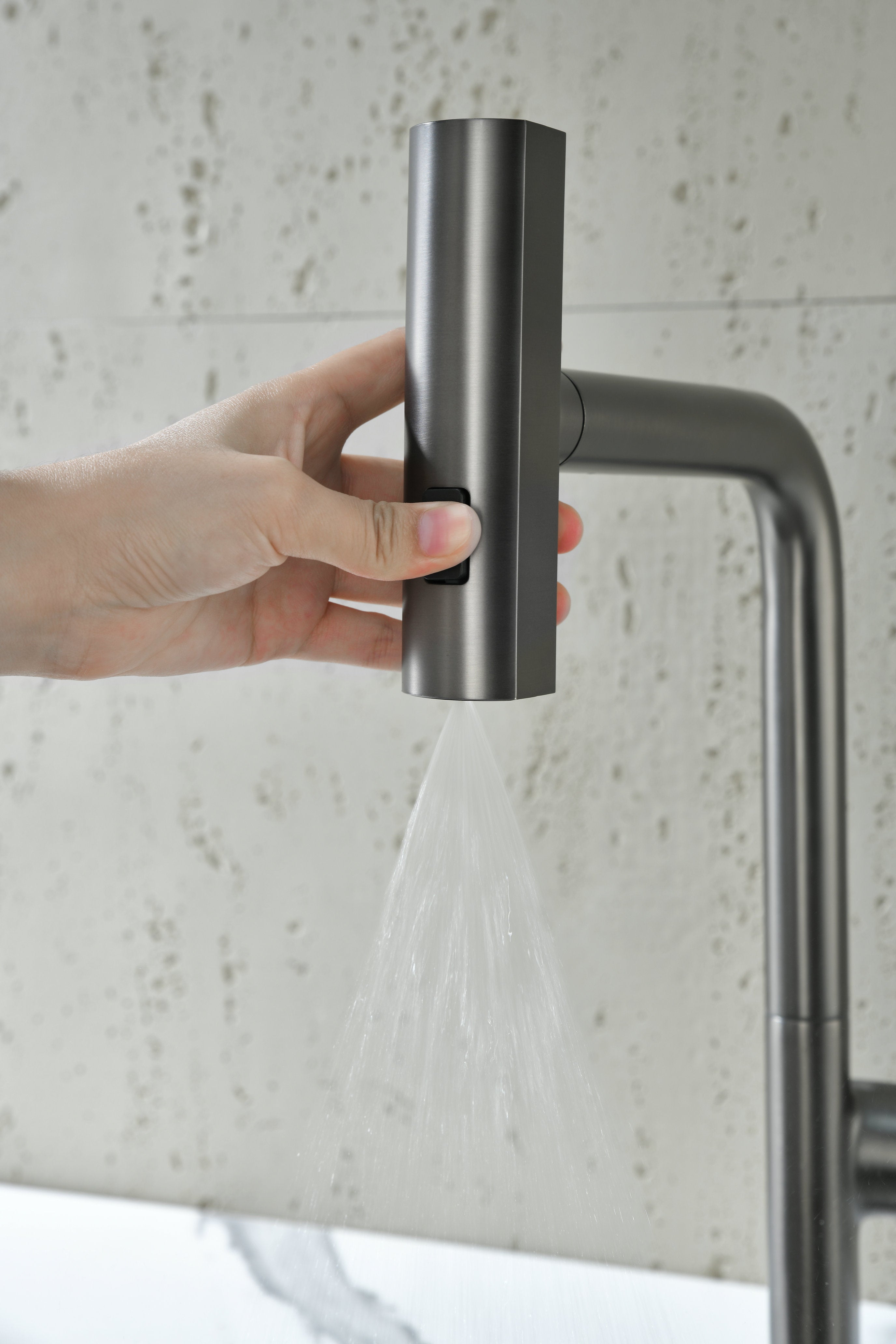 Novo HTC Kitchen Mixer Tap Multi Spray GUN METAL