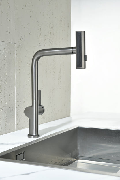 Novo HTC Kitchen Mixer Tap Multi Spray GUN METAL