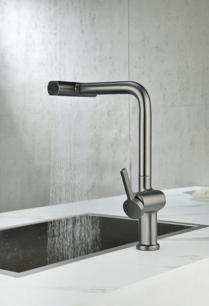 Novo HTC Kitchen Mixer Tap Multi Spray GUN METAL