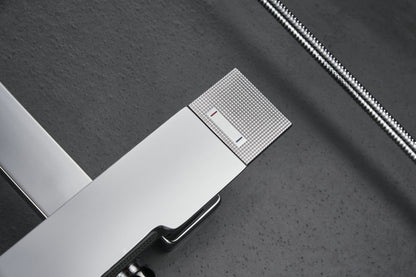 Novo Edge Chrome  Modern Mixer Shower System 3-Function Solid Brass