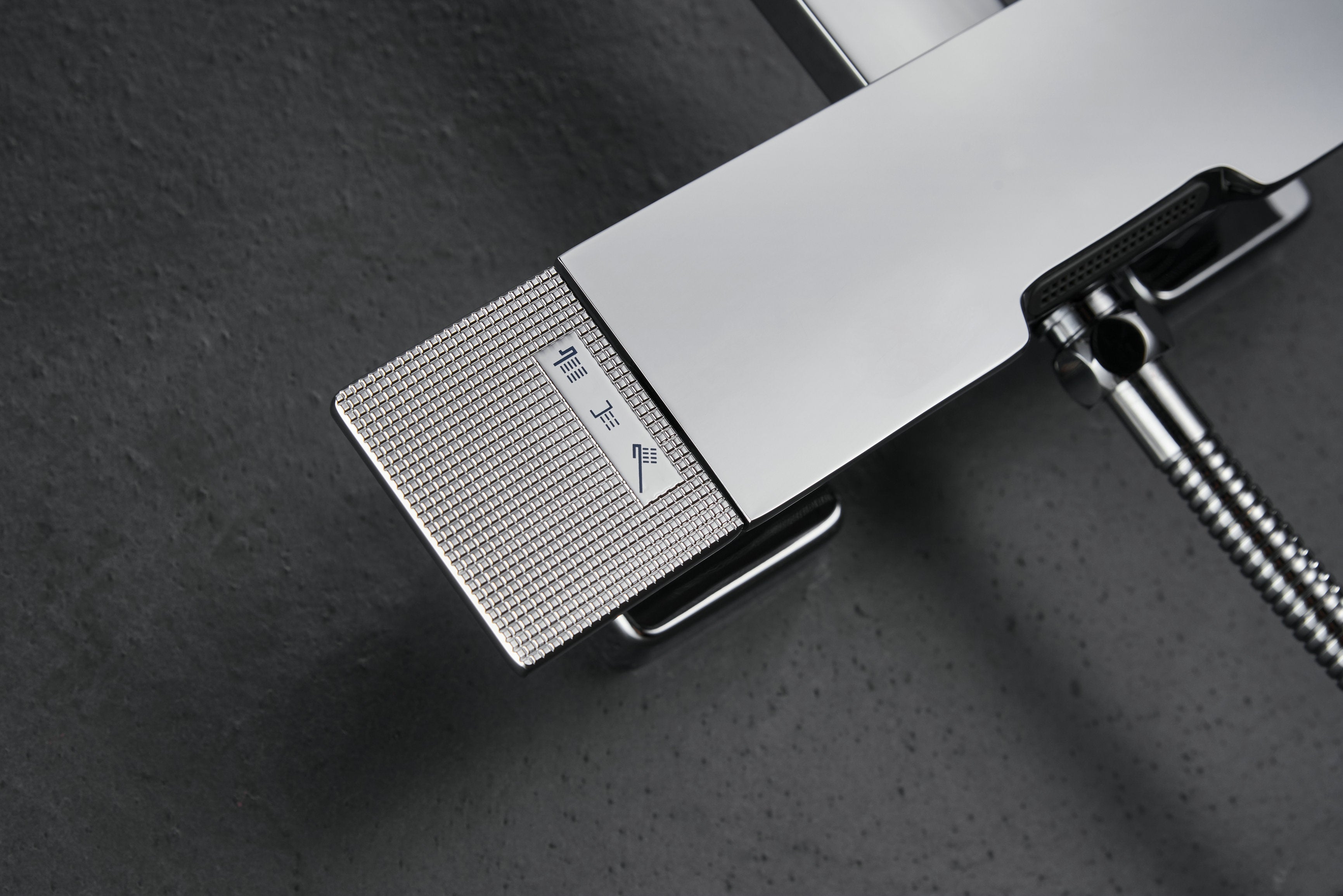 Novo Edge Chrome  Modern Mixer Shower System 3-Function Solid Brass