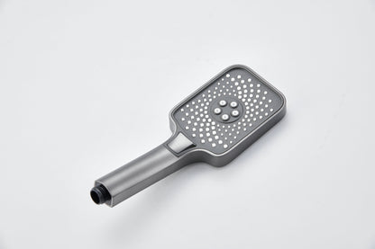 Novo Dynamic Thermostatic Brushed Gunmetal Modern Mixer Shower System 4-Function Solid Brass