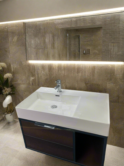 Novo Frame 1190-80 Luxe Multi 2 Draw Vanity & Nano Glazed Ceramic Basin