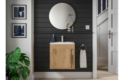 Elentra 510mm Floor Standing Unit Inc. Basin - Seville Oak