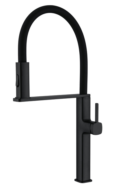 Novo Flex Matt Black Kitchen Mixer Tap