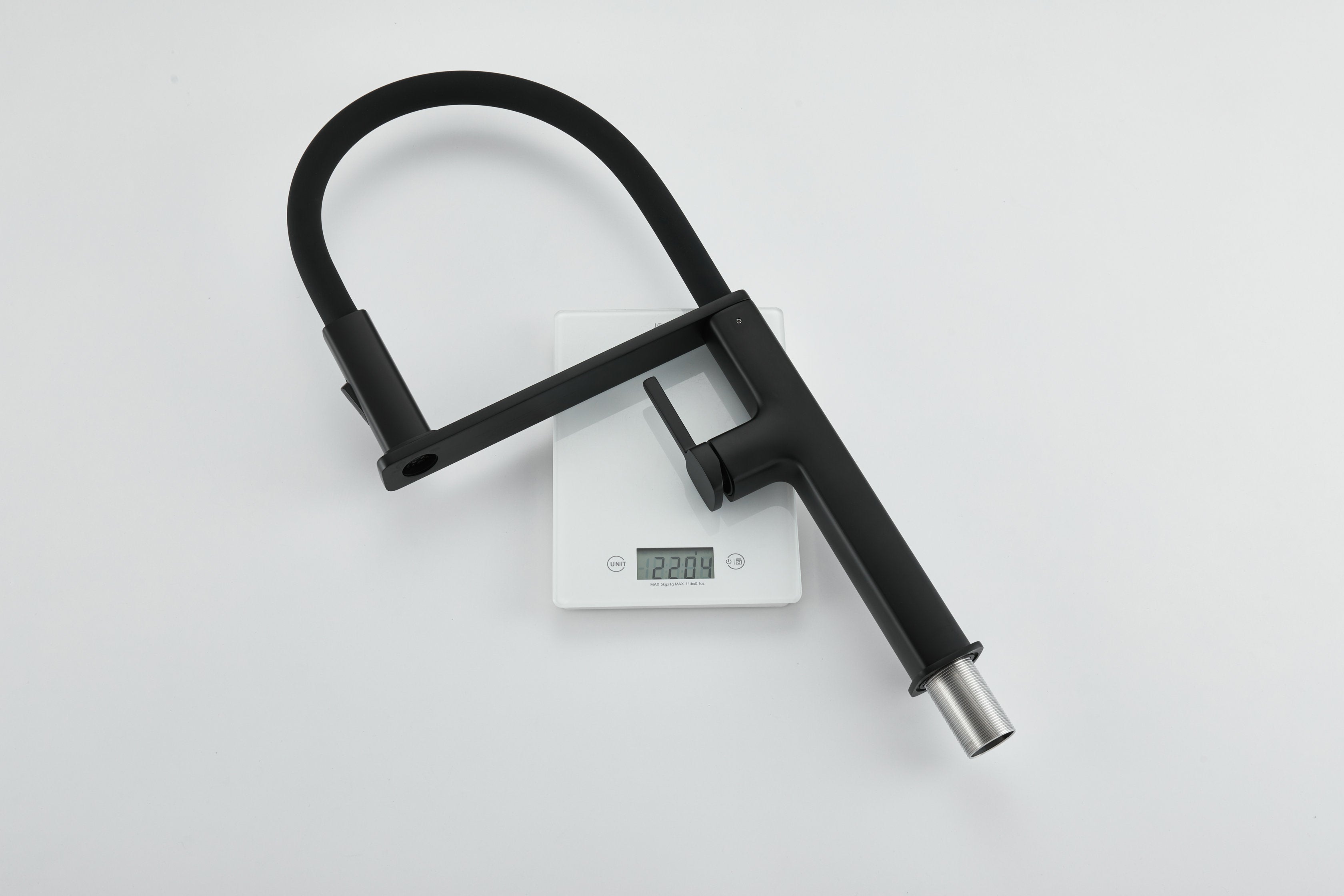 Novo Flex Matt Black Kitchen Mixer Tap