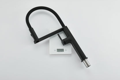 Novo Flex Matt Black Kitchen Mixer Tap