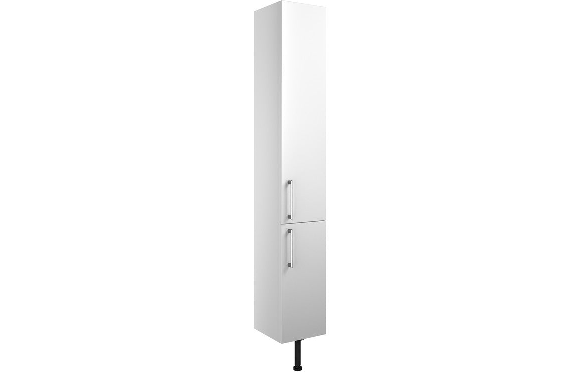 Alba 300mm 2 Door Tall Unit - White Gloss