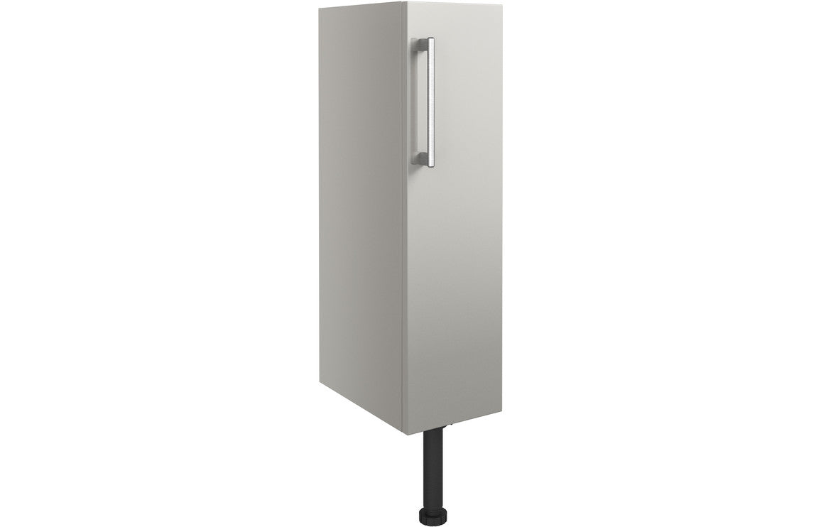 Alba 200mm Toilet Roll Holder - Light Grey Gloss