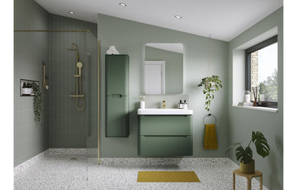 Lambi 550mm Floor Standing WC Unit - Matt Sage Green