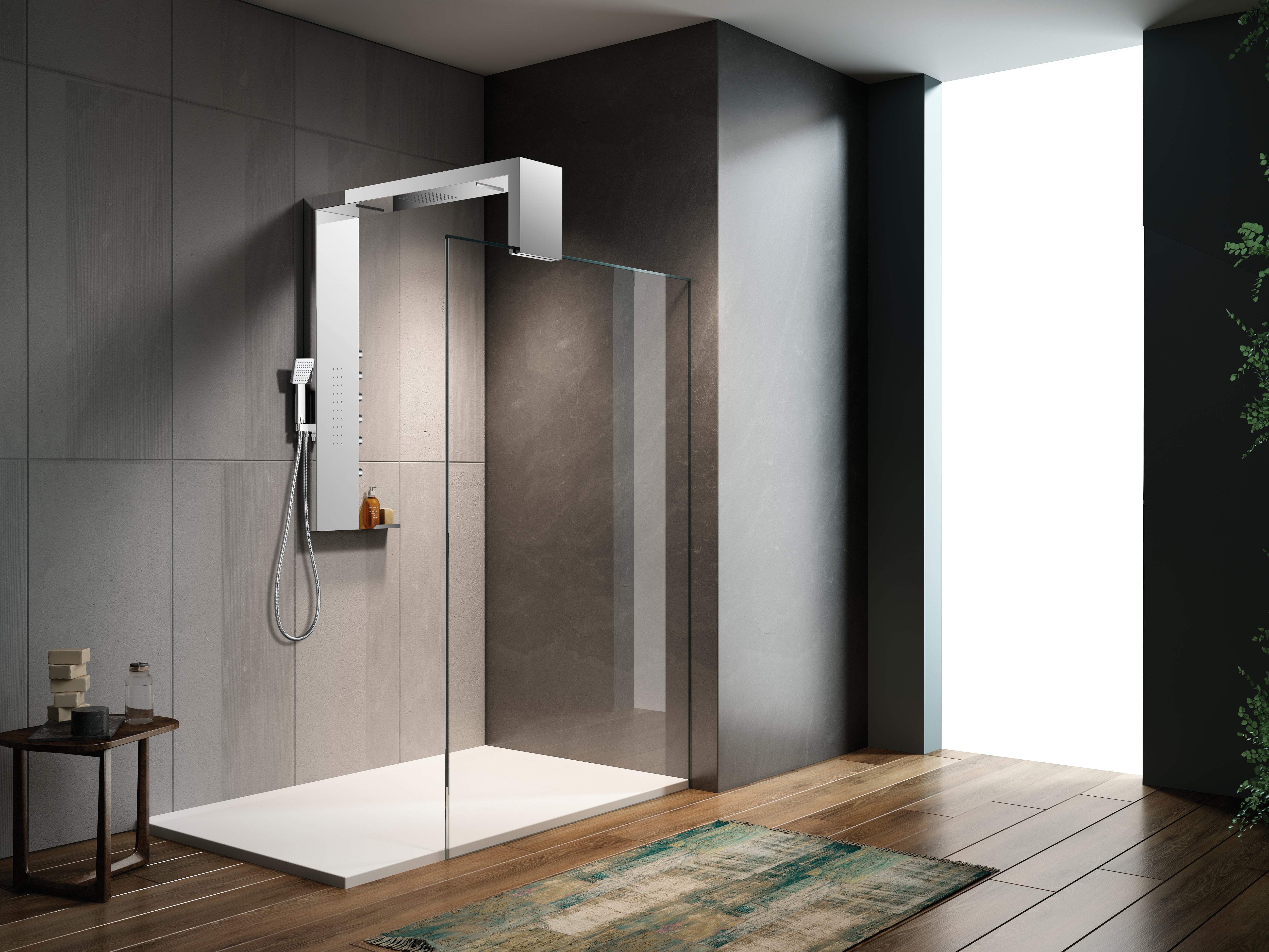 Novo Designer Italia Column  Shower System *900 Tray width