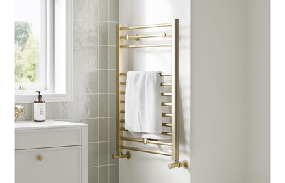 Grada Straight 30mm Ladder Radiator - Brushed Brass