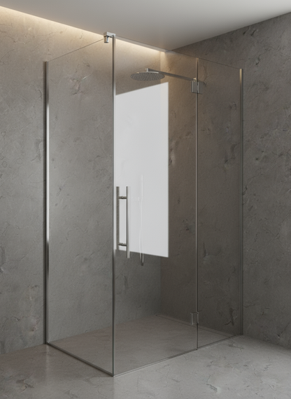 Shower Wall Panel  1200 Grey Concrete Premier