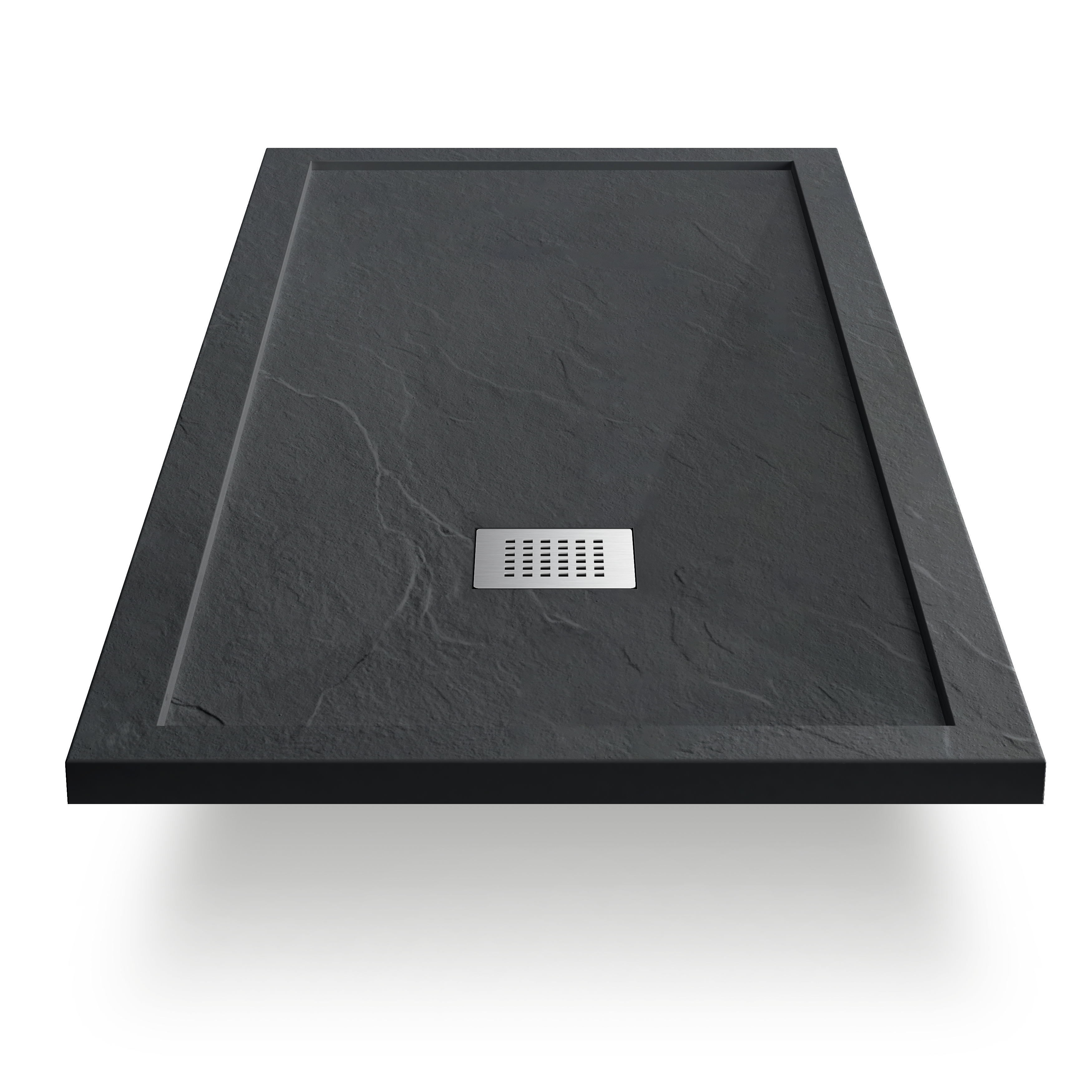 Novo I Series Solid Slate Stone 30mm Shower Tray with  Waste System