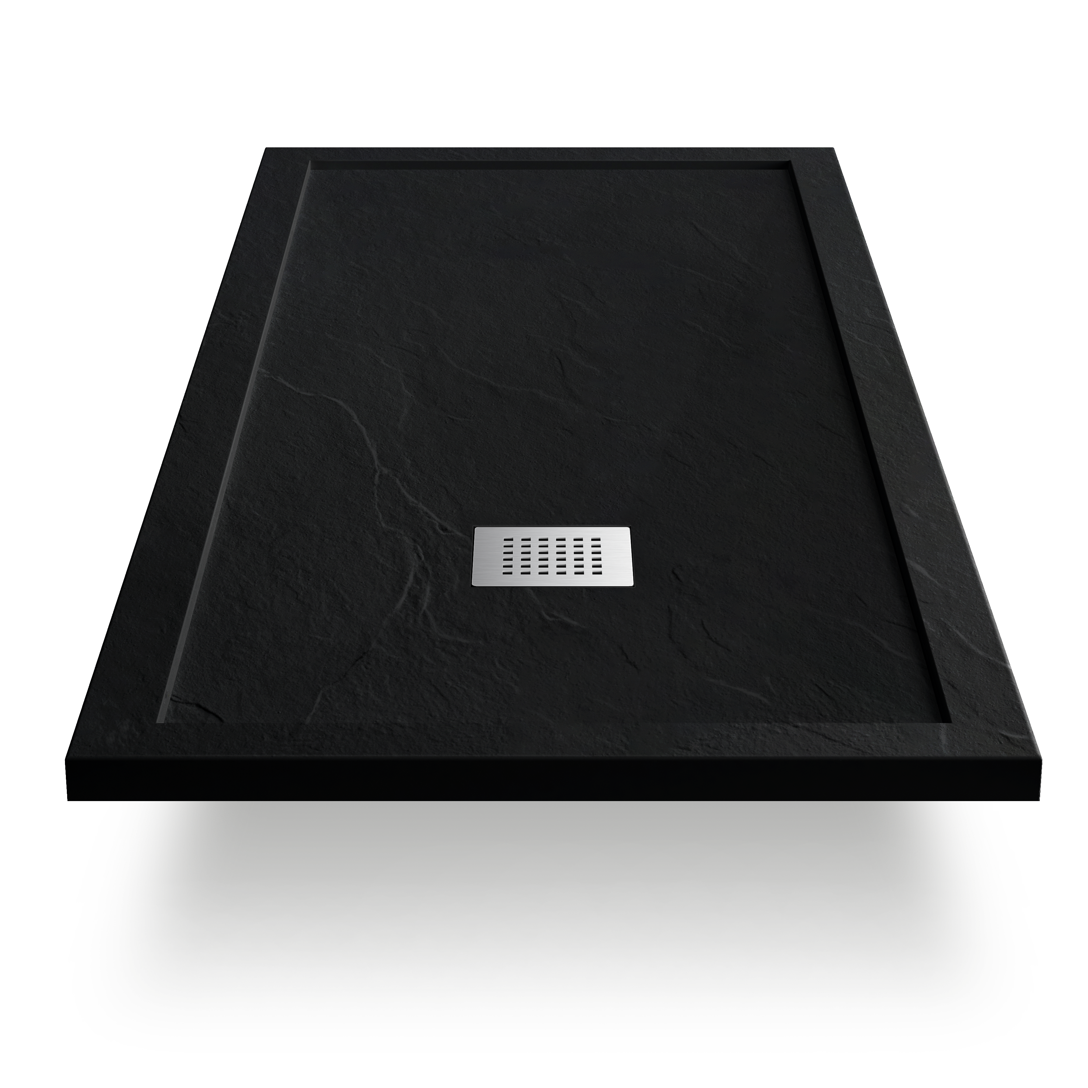 Novo I Series Solid Slate Stone 30mm Shower Tray with  Waste System