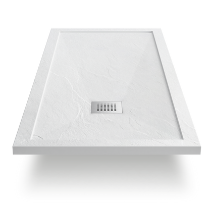 Novo I Series Solid Slate Stone 30mm Shower Tray with  Waste System